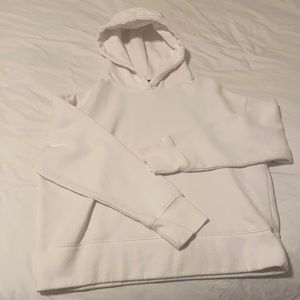 White zara hoodie